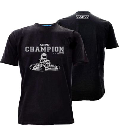 Camiseta-Preta-Karting-Champion